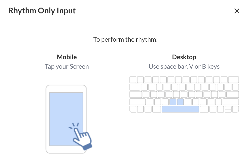 how to imput rhythm